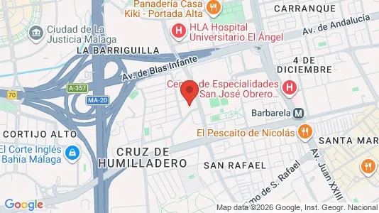 Apartments for rent i Málaga - kort over placeringen