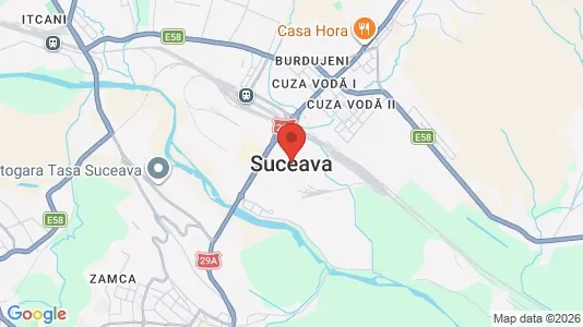 Apartments for rent i Suceava - kort over placeringen