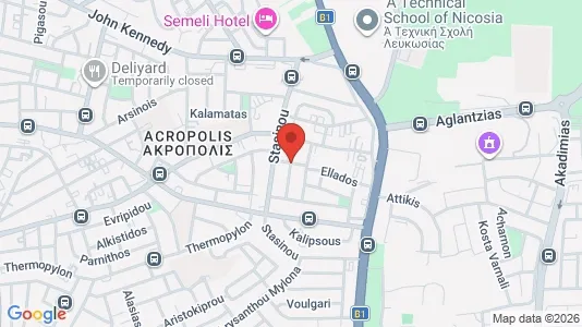Apartments for rent i Nicosia Strovolos - kort over placeringen
