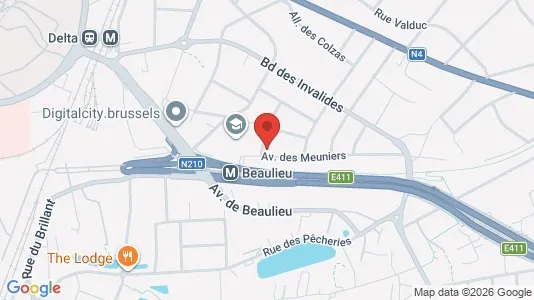 Apartments for rent i Brussels Oudergem - kort over placeringen