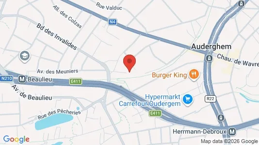 Apartments for rent i Brussels Oudergem - kort over placeringen