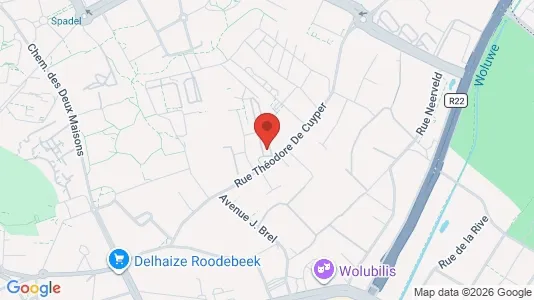 Apartments for rent i Brussels Sint-Lambrechts-Woluwe - kort over placeringen