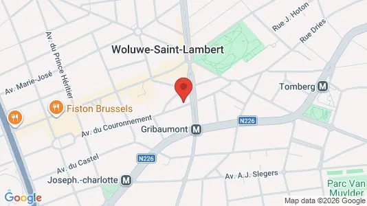 Apartments for rent i Brussels Sint-Lambrechts-Woluwe - kort over placeringen