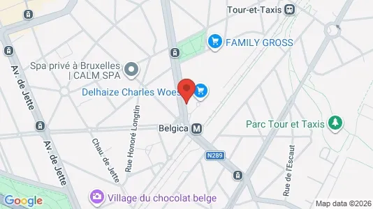 Apartments for rent i Brussels Jette - kort over placeringen