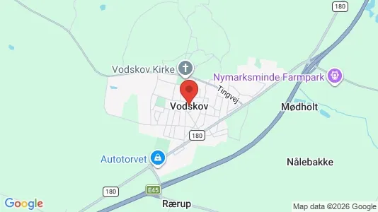 Apartments for rent i Vodskov - kort over placeringen