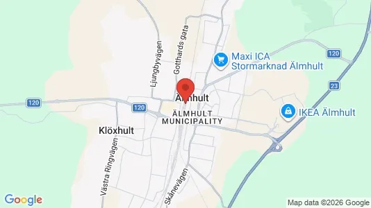 Apartments for rent i Älmhult - kort over placeringen