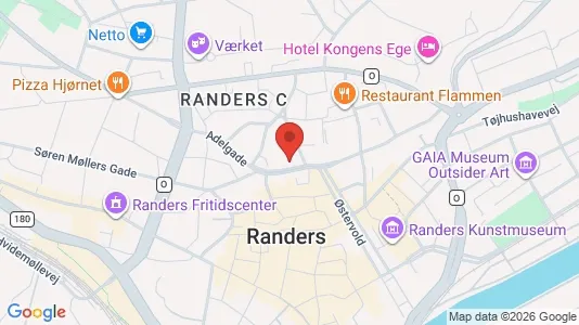 Apartments for rent i Randers C - kort over placeringen