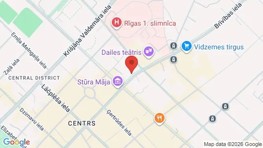 Apartments for rent in Riga Centrs - Photo from Google Street View