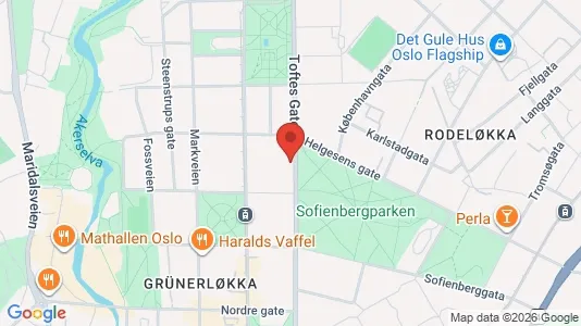 Apartments for rent i Oslo Grünerløkka - kort over placeringen