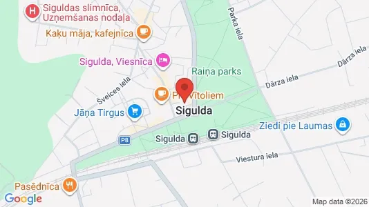 Apartments for rent i Siguldas novads - kort over placeringen
