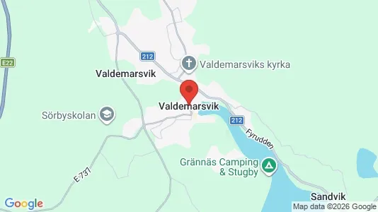 Houses for rent i Valdemarsvik - kort over placeringen