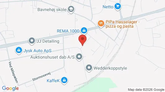Apartments for rent i Hasselager - kort over placeringen