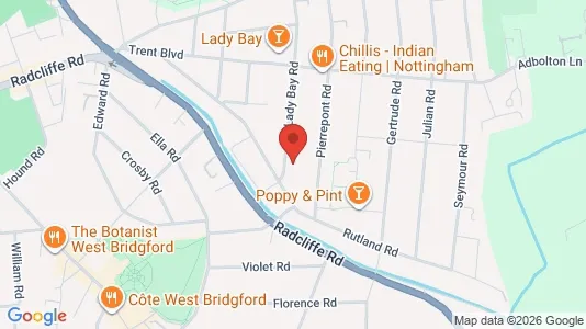 Apartments for rent i Nottingham - Nottinghamshire - kort over placeringen