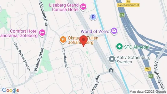 Apartments for rent i Johanneberg - kort over placeringen