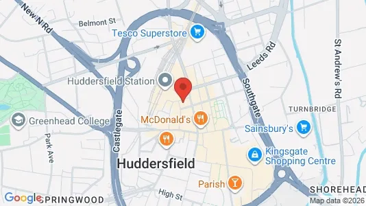Apartments for rent i Huddersfield - West Yorkshire - kort over placeringen