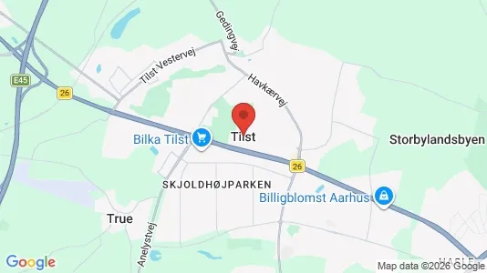 Houses for rent i Tilst - kort over placeringen