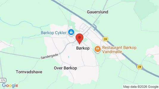 Houses for rent i Børkop - kort over placeringen
