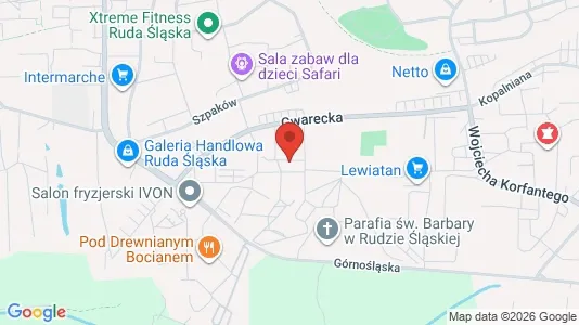 Apartments for rent i Ruda Śląska - kort over placeringen