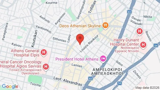 Apartments for rent i Athens Ampelokipoi - kort over placeringen