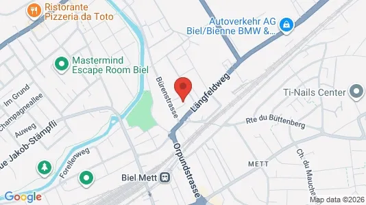 Apartments for rent i Biel - kort over placeringen