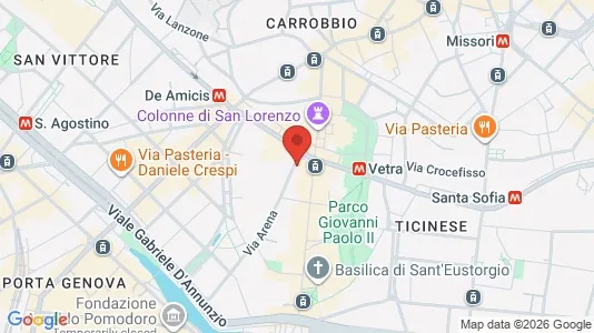 Apartments for rent i Milano Zona 1 - Centro storico - kort over placeringen