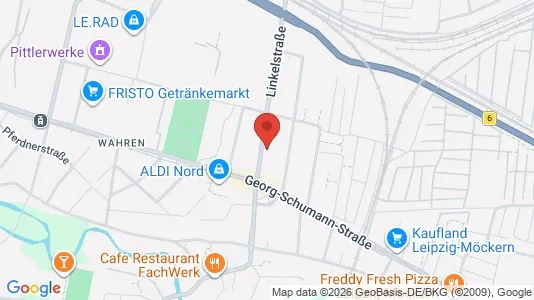 Apartments for rent i Leipzig - kort over placeringen
