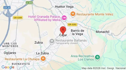 Apartments for rent i Cájar - kort over placeringen