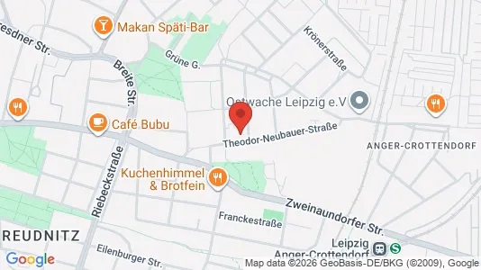 Apartments for rent i Leipzig - kort over placeringen
