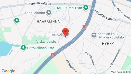 Apartments for rent i Tampere Lounainen - kort over placeringen