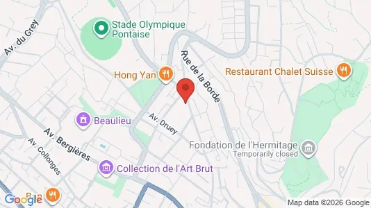 Apartments for rent i Lausanne - kort over placeringen