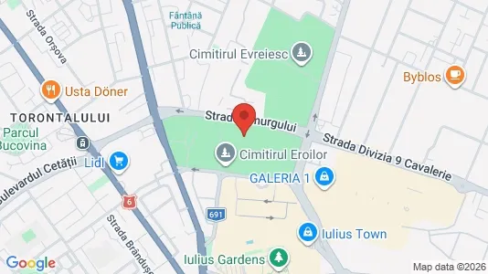 Apartments for rent i Timişoara - kort over placeringen