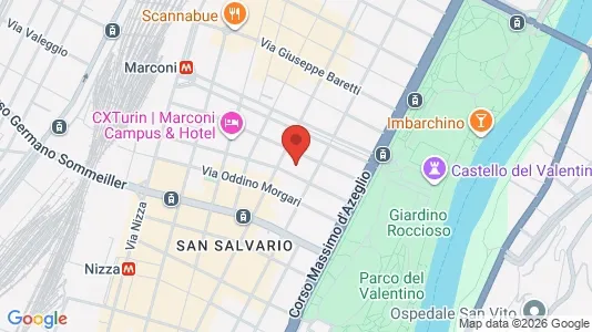 Rooms for rent i Turin - kort over placeringen