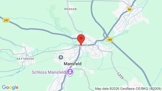 Apartments for rent i Mansfeld-Südharz - kort over placeringen