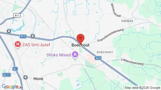 Apartments for rent i Boechout - kort over placeringen