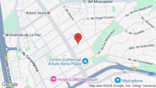 Apartments for rent i Madrid Hortaleza - kort over placeringen
