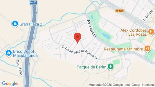 Apartments for rent i Las Rozas de Madrid - kort over placeringen