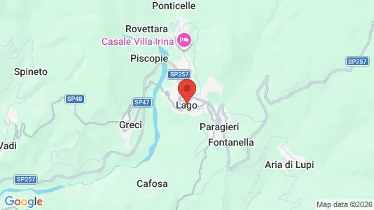 Apartments for rent i Lago - kort over placeringen