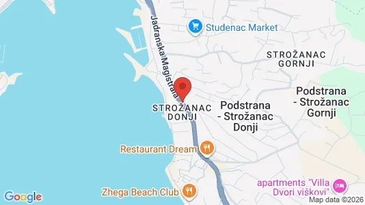 Apartments for rent in Podstrana - Photo from Google Street View