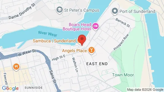 Apartments for rent i Sunderland - Tyne and Wear - kort over placeringen