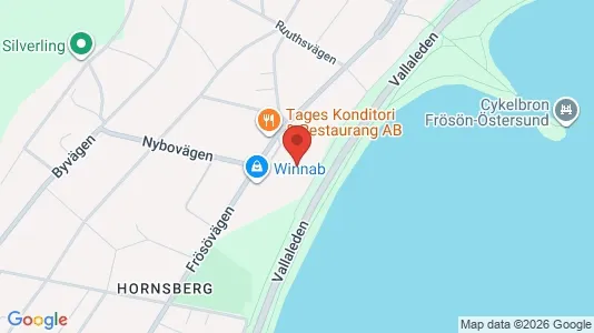 Apartments for rent i Östersund - kort over placeringen
