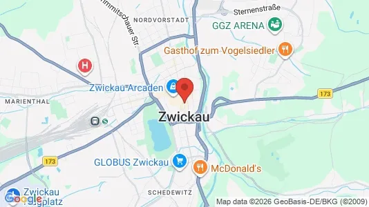 Apartments for rent in Zwickau - Photo from Google Street View