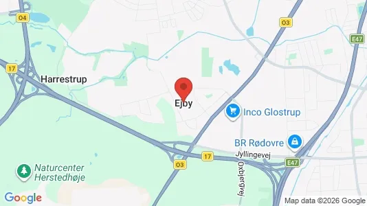 Apartments for rent i Ejby - kort over placeringen