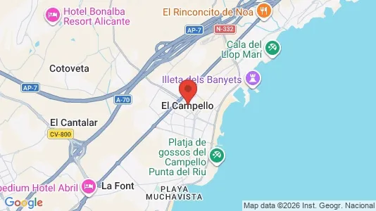 Apartments for rent in El Campello - Photo from Google Street View