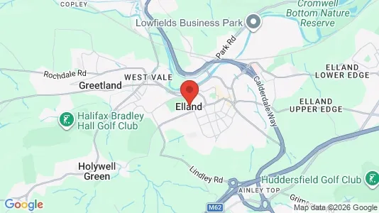 Apartments for rent i Elland - West Yorkshire - kort over placeringen