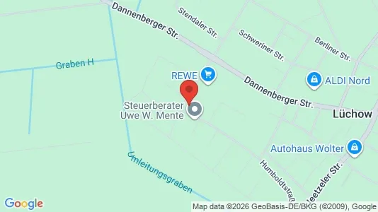Apartments for rent i Lüchow-Dannenberg - kort over placeringen