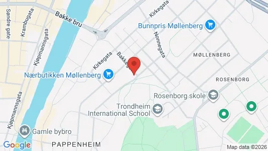 Apartments for rent i Trondheim Østbyen - kort over placeringen
