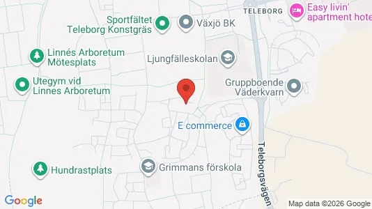 Apartments for rent i Växjö - kort over placeringen