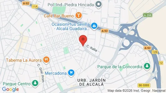 Apartments for rent i Alcalá de Guadaíra - kort over placeringen
