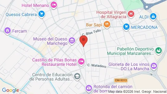 Apartments for rent i Llanos del Caudillo - kort over placeringen