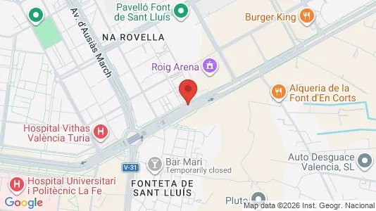 Apartments for rent i la Punta - kort over placeringen